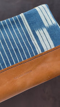Load and play video in Gallery viewer, Crossbody - Tan and Hand-dyed Indigo