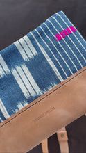 Load and play video in Gallery viewer, Crossbody - Natural and Hand-dyed Indigo