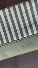 Load and play video in Gallery viewer, Crossbody - Olive and Striped Linen