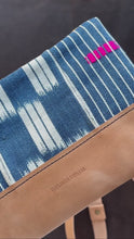 Load and play video in Gallery viewer, Crossbody - Natural and Hand-dyed Indigo
